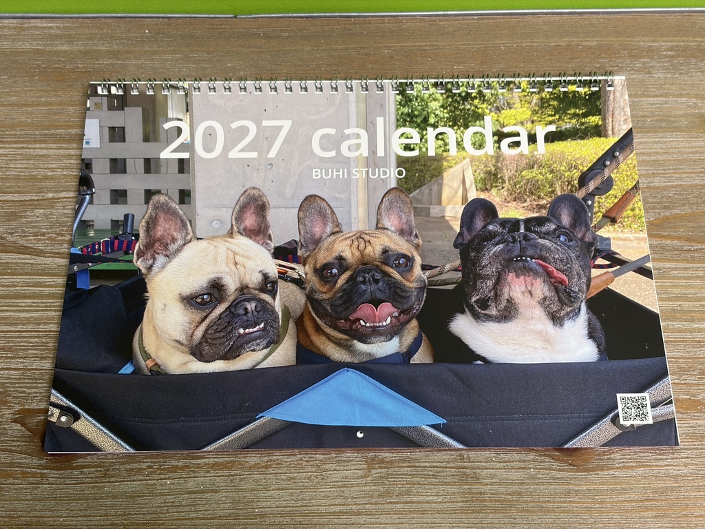 2027 BUHI STUDIO 壁掛けカレンダー