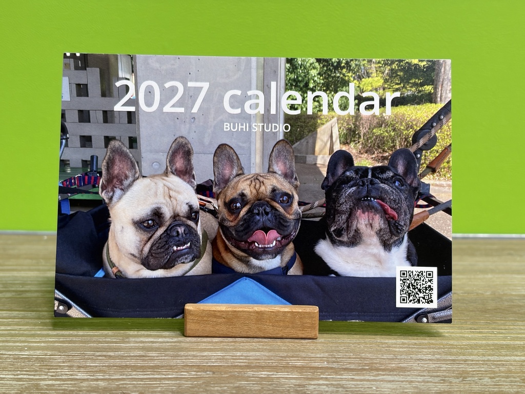 2027 BUHI STUDIO 卓上カレンダー