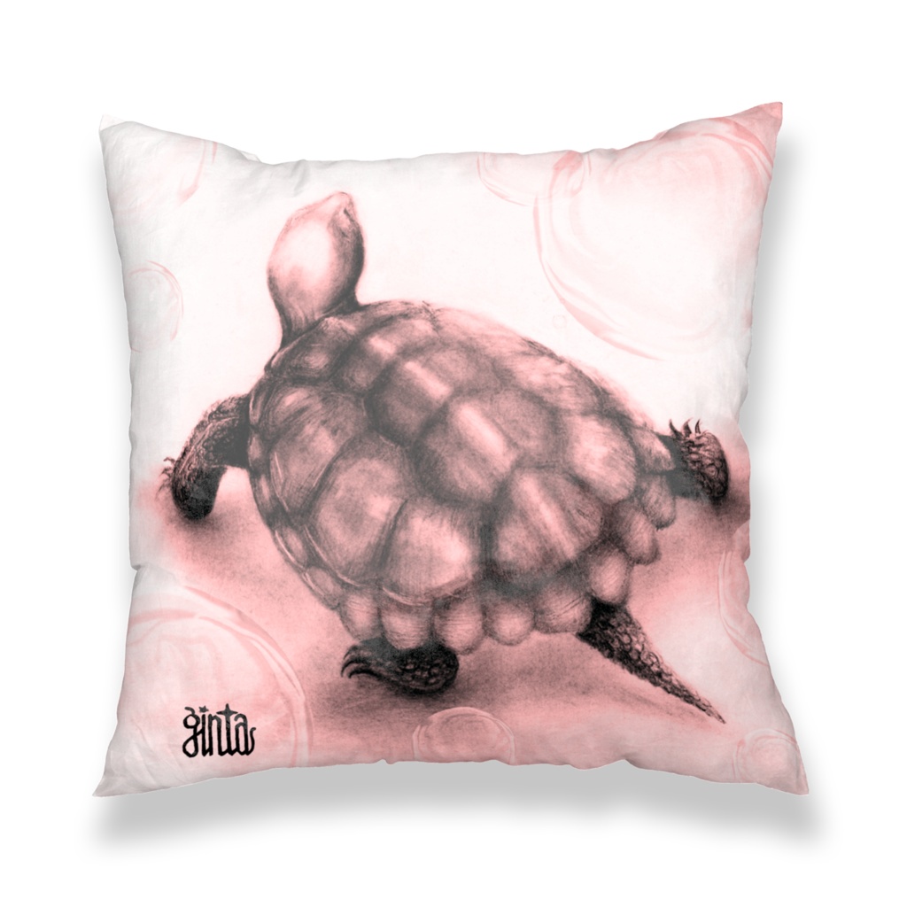 仔猫&カメ クッションカバー