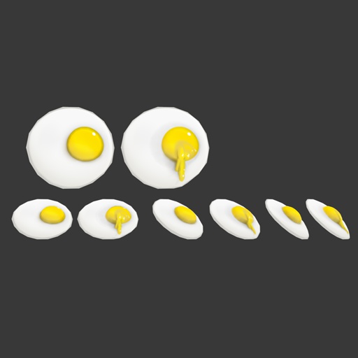 【 VRChat小道具】偽目玉焼き