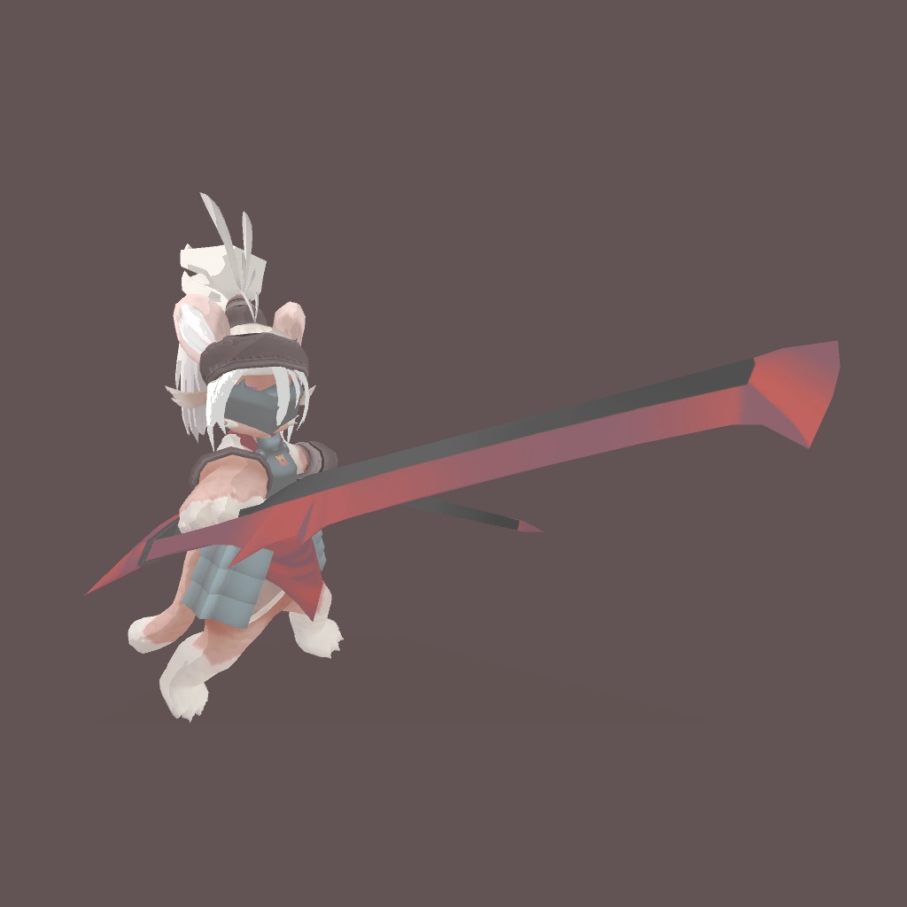 【 VRChat小道具】赤い鎧 セット