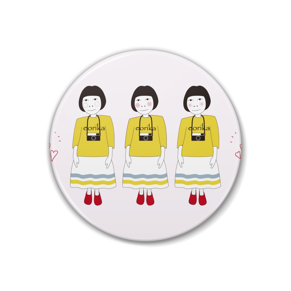 CAMERA GIRLS 缶バッチ 38㎜