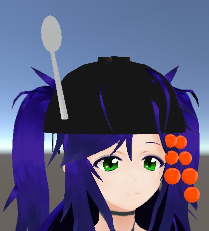 【無料】かぶる!いくら丼帽子【VRMモデル対応】