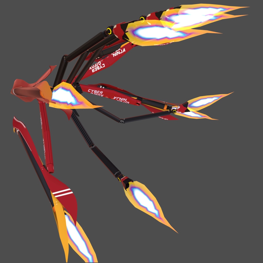 サイバーお狐ニンジャ対応 フレキシブルアームドスラスター"キュウビ"