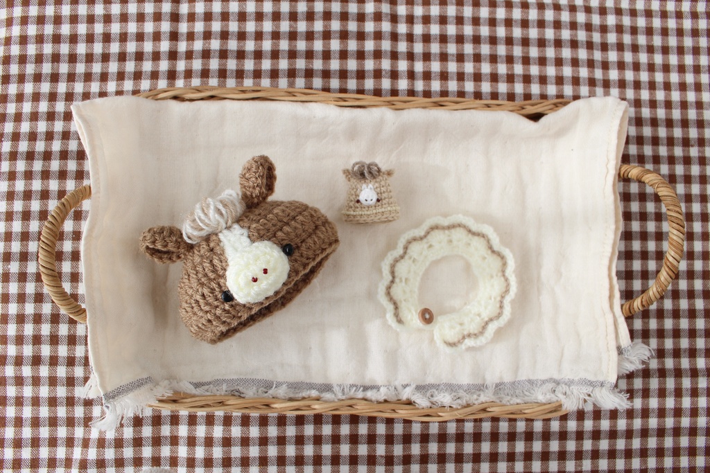 カーリーなお馬さん3点set / カーリーなお馬さんのぬいさっく(単品)