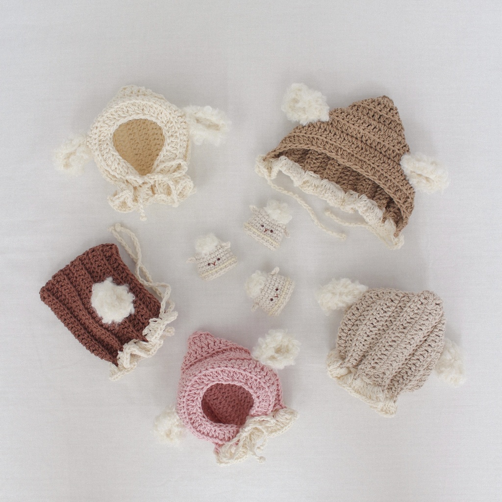 1/28 pm21:00~ ひつじの妖精の帽子 (12cmぬいぐるみ向け)