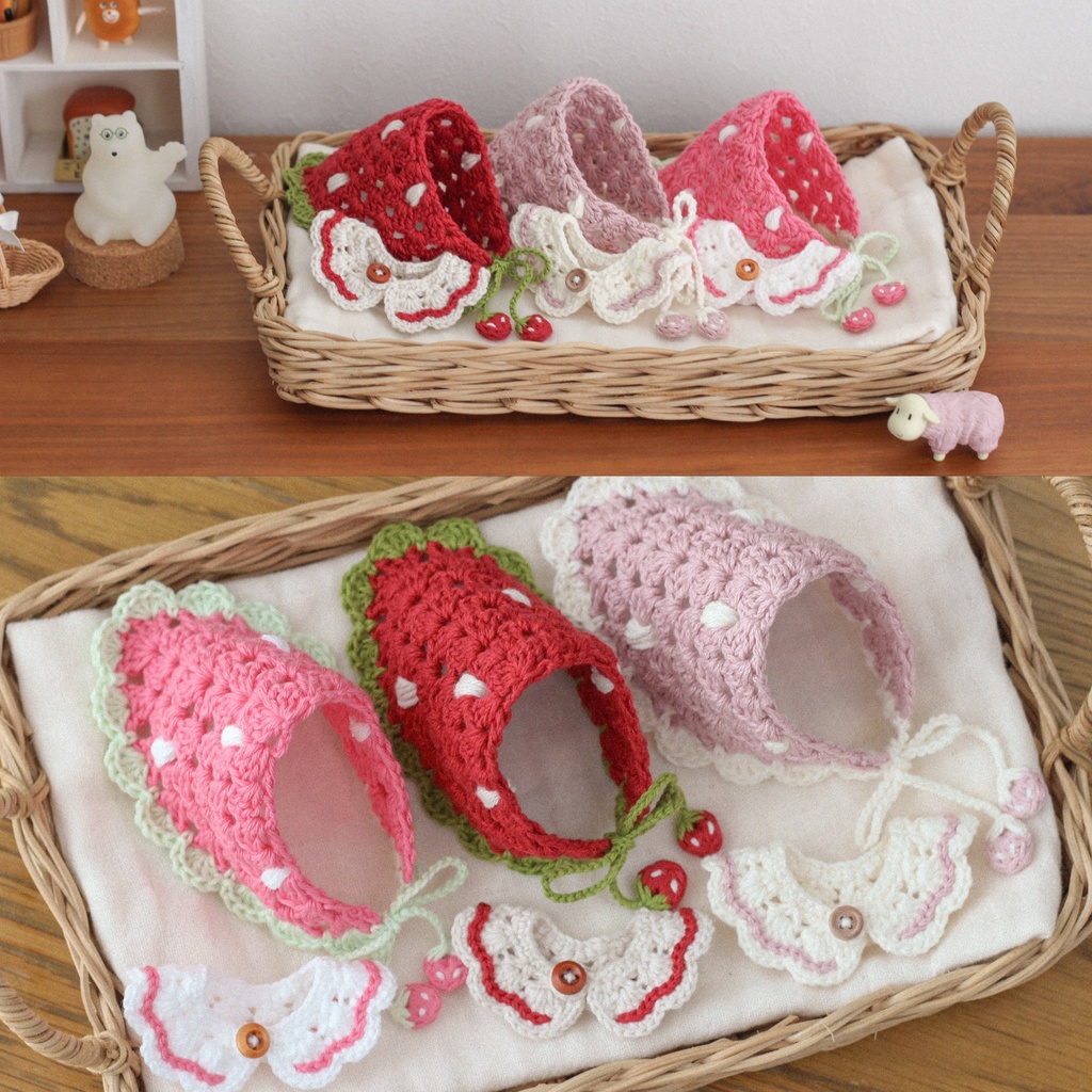 苺のバブーシュカ&つけえりset