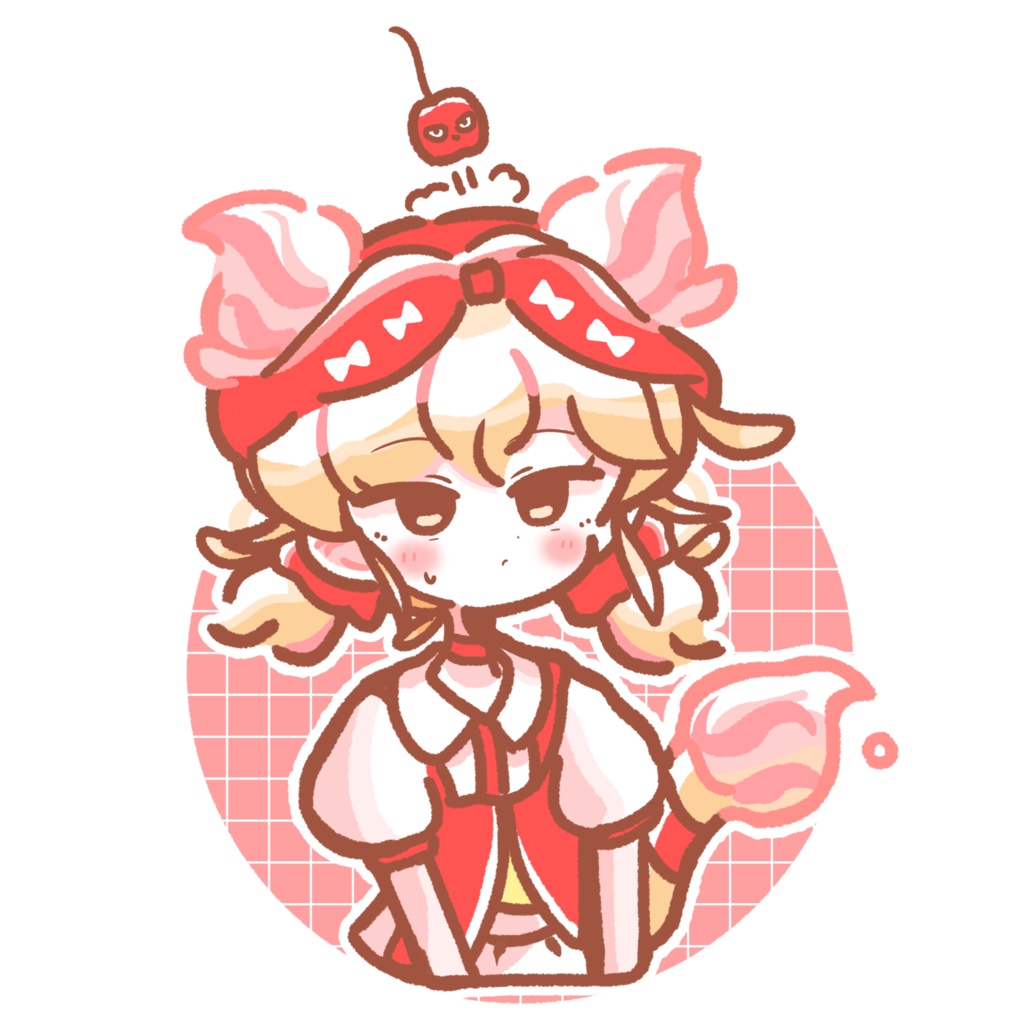 ツクネちゃんシール(クリーム)