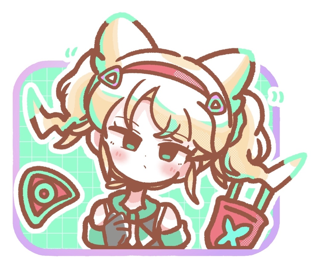 ツクネちゃんシール(バッテリー)