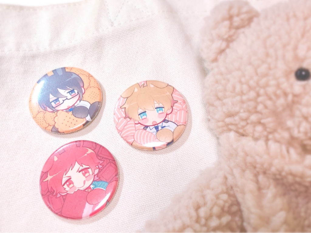 うさスタ スイーツ缶バッジ