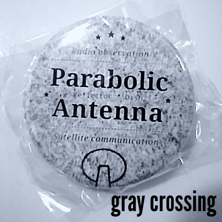 パラボラアンテナ缶バッジ - Font