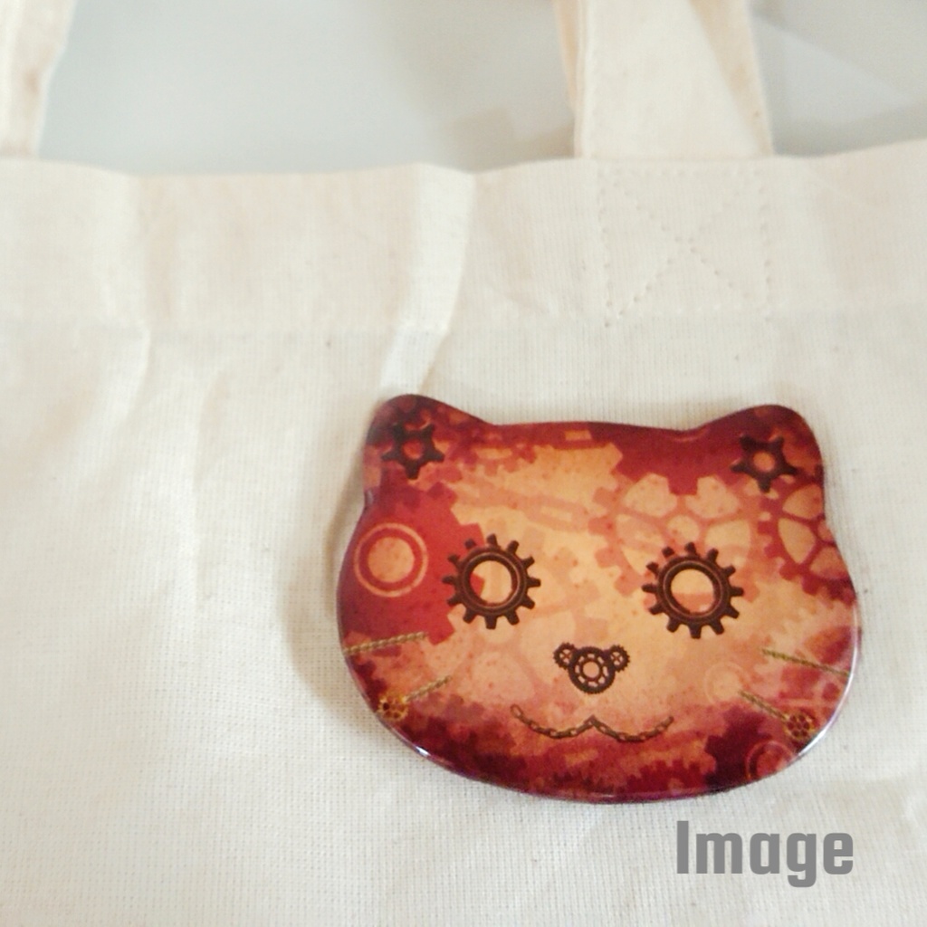 ねこちゃんスチパン缶バッジ