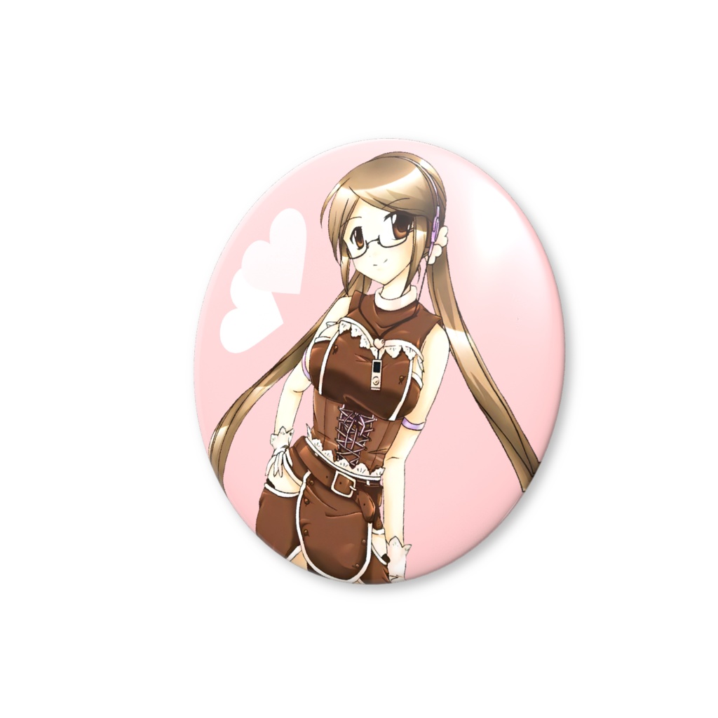 真歌ころん オフィシャルイラストハート缶バッジバリュー