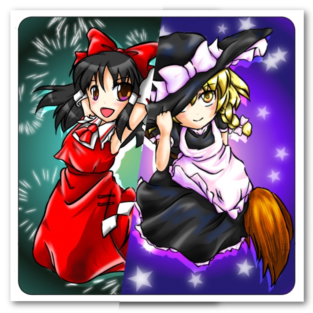 霊夢・魔理沙〈紅魔郷〉カード