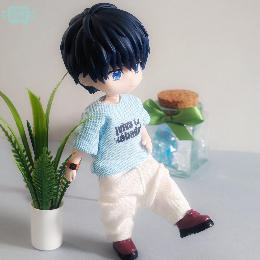 白のメンズサルエルパンツ