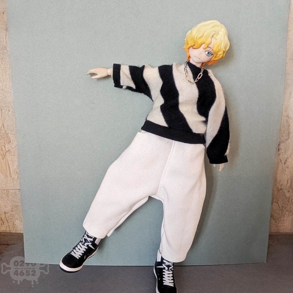 【シチリアの追憶】白いサルエルテーパードパンツ