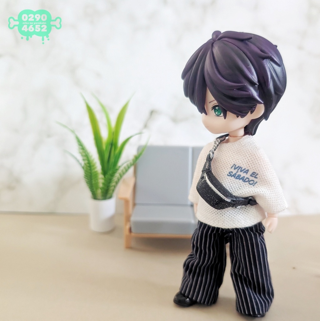 シンプルワイドパンツ