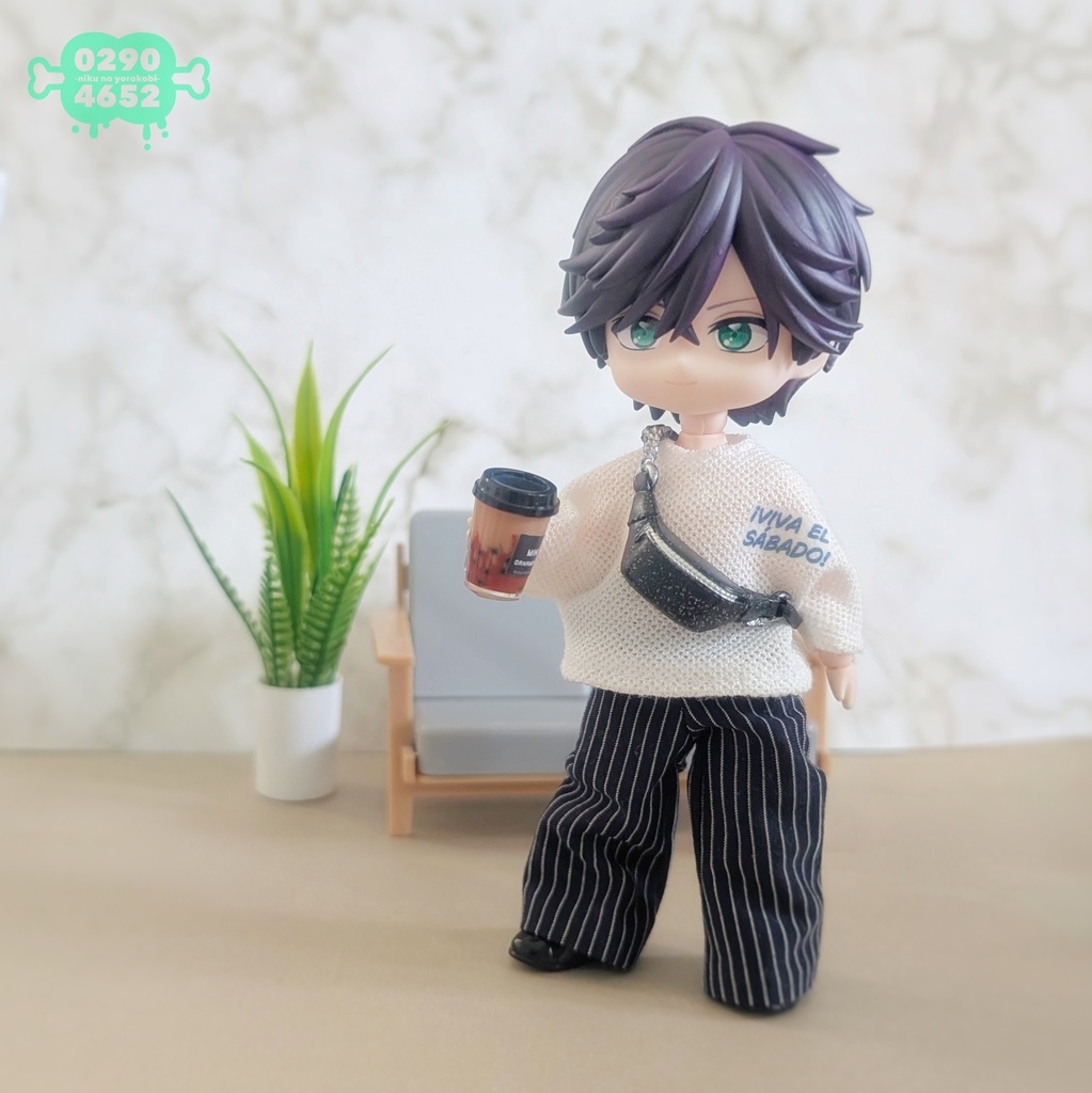 シンプルワイドパンツ