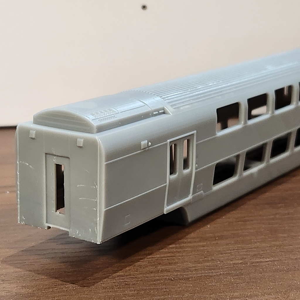 1/80 HO サロE233タイプ(中央サロ)2両セット 3Dプリント品