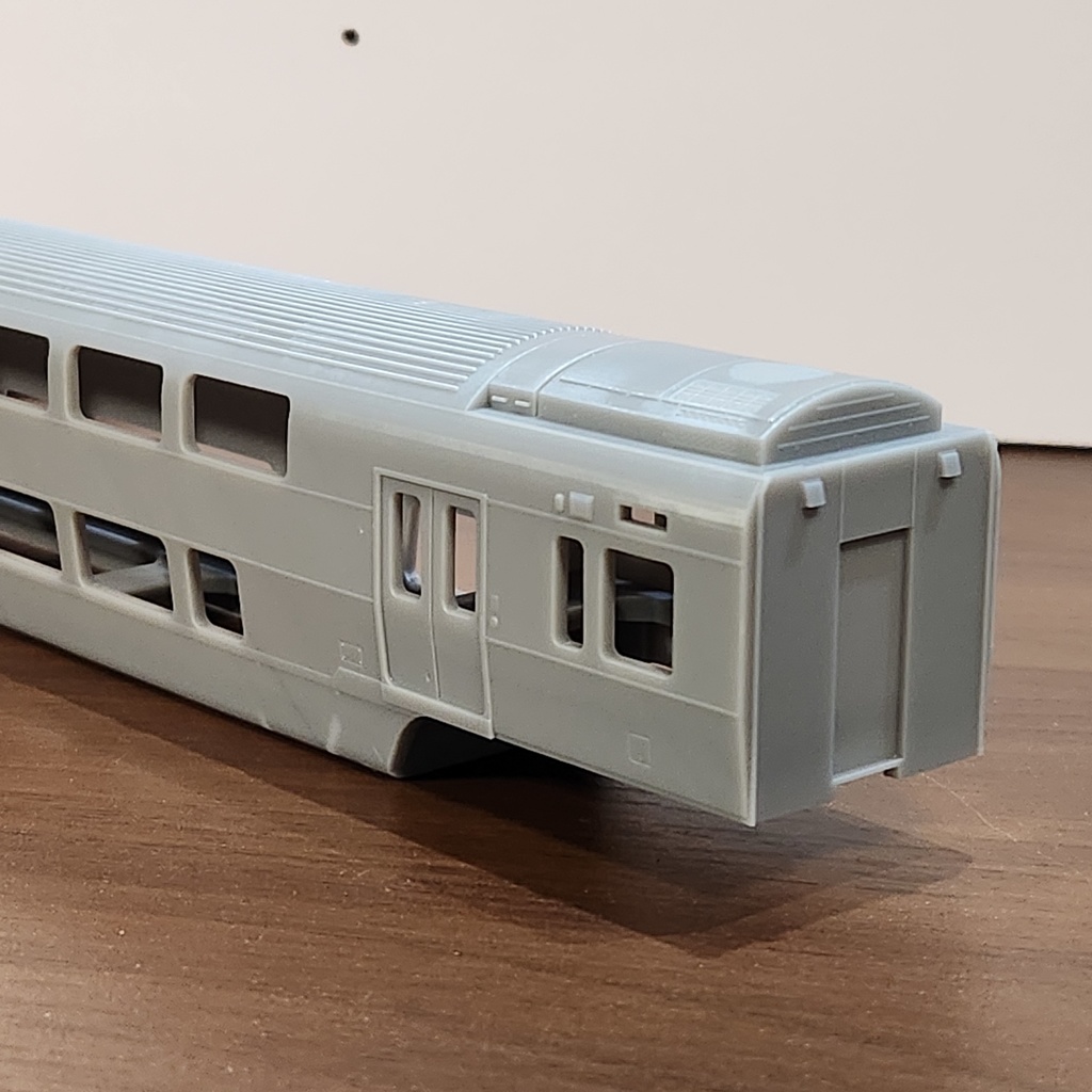 1/80 HO サロE233タイプ(中央サロ)2両セット 3Dプリント品