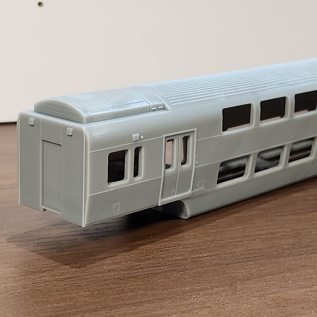 1/80 HO サロE233タイプ(中央サロ)2両セット 3Dプリント品