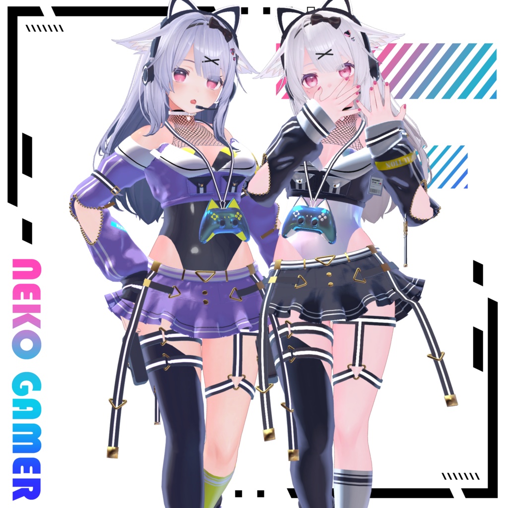 【9アバター対応】Neko Gamer