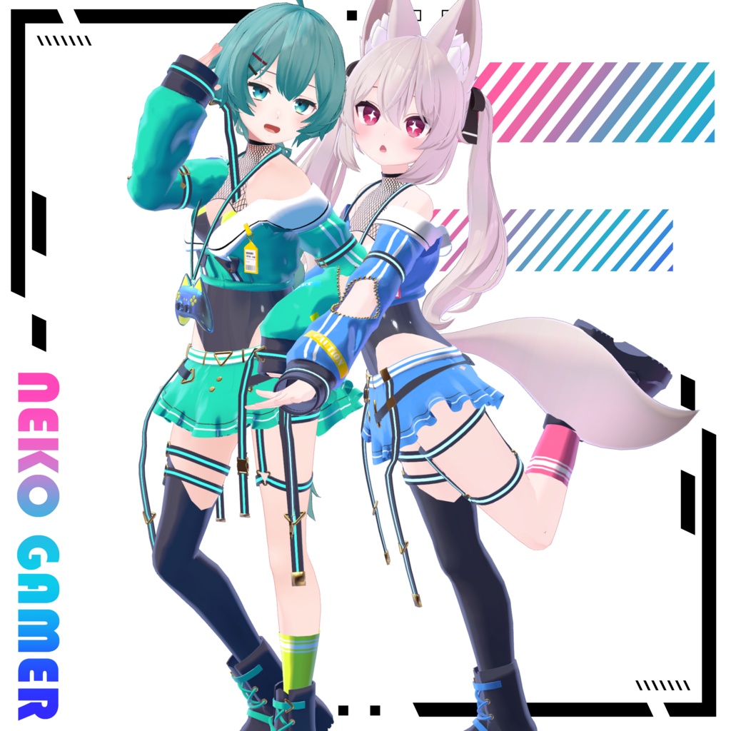 【9アバター対応】Neko Gamer