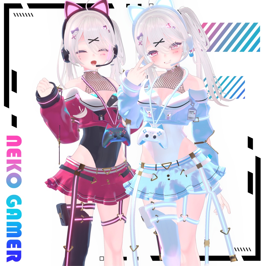 【9アバター対応】Neko Gamer