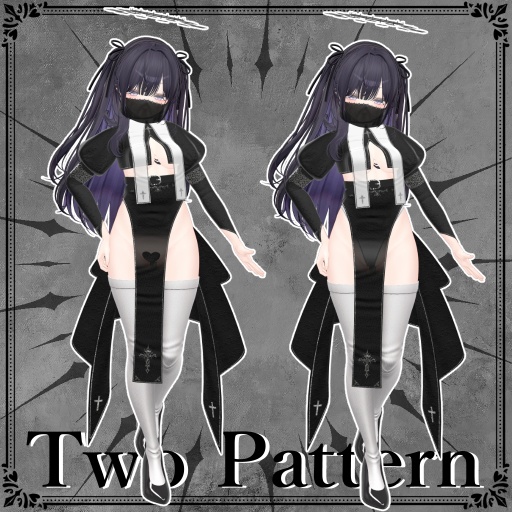 【9アバター対応】堕天シスター