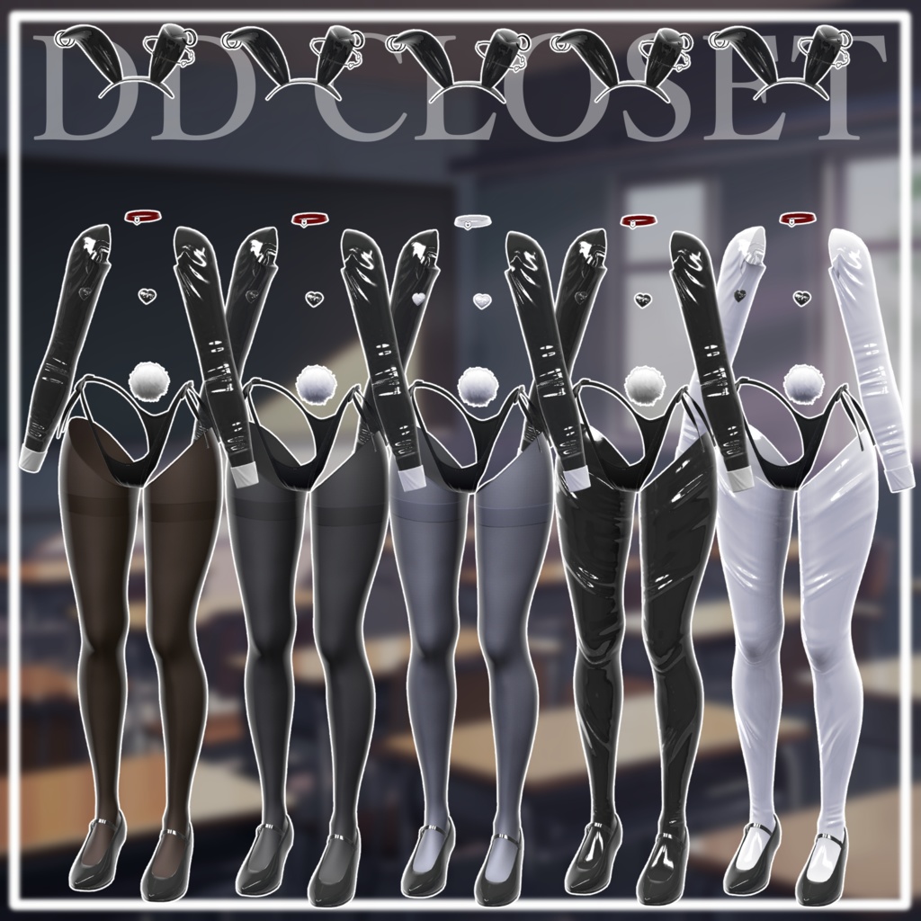 【9アバター対応】逆バニーJK