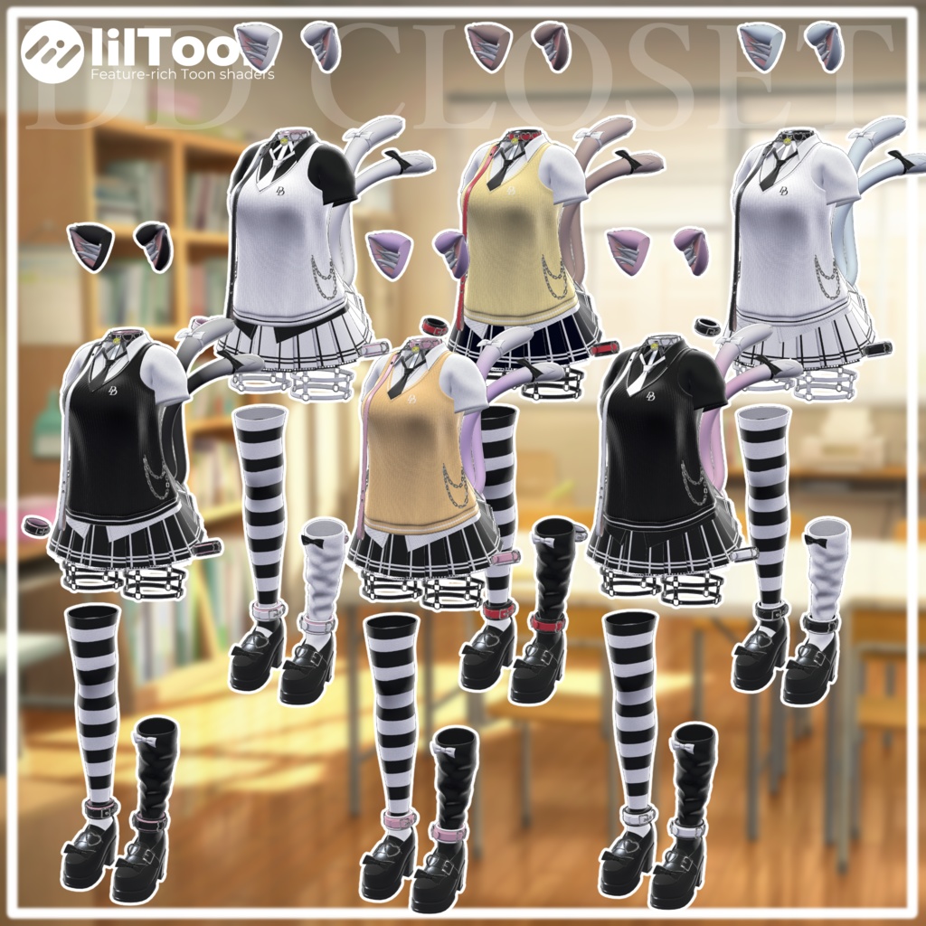 【10アバター対応】ねこにゃんこJK