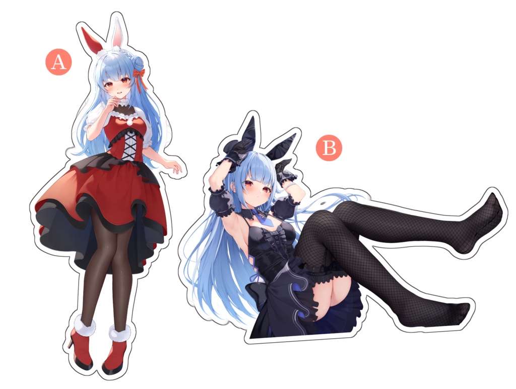 【C107】ぺこーらアクリルスタンド 2種【非公式】