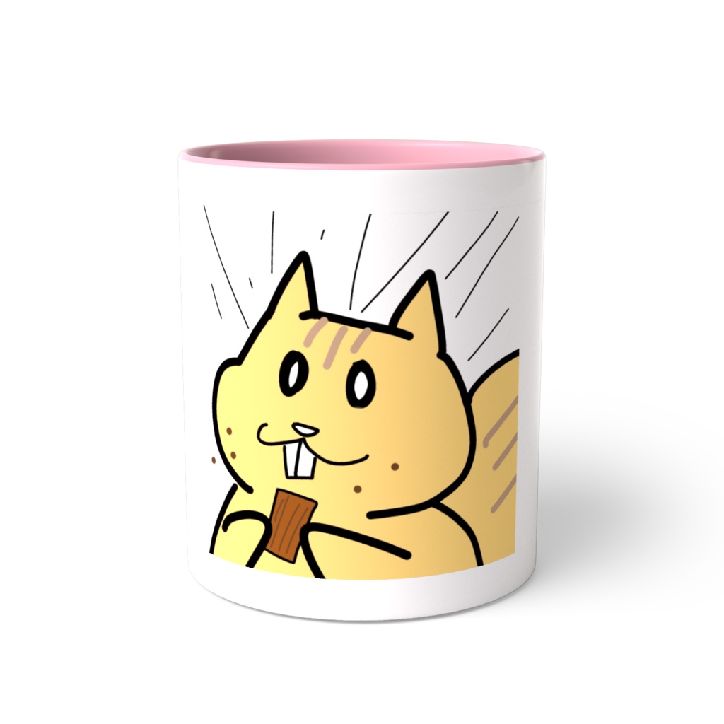 腹ぺこリスのマグカップ