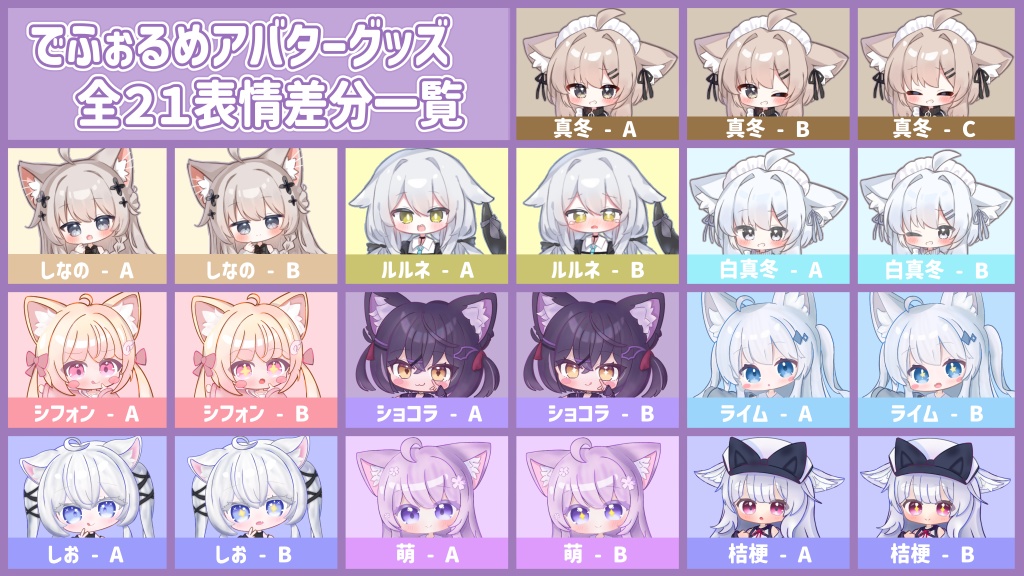 【年内で販売終了予定】3Dモデル付き!でふぉるめアクキー&缶バッジセット