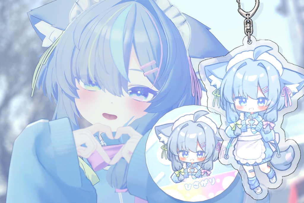 【年内で販売終了予定】3Dモデル付き!でふぉるめアクキー&缶バッジセット