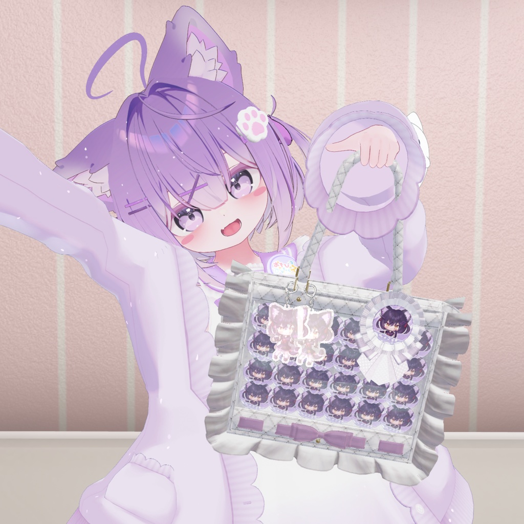 【年内で販売終了予定】3Dモデル付き!でふぉるめアクキー&缶バッジセット