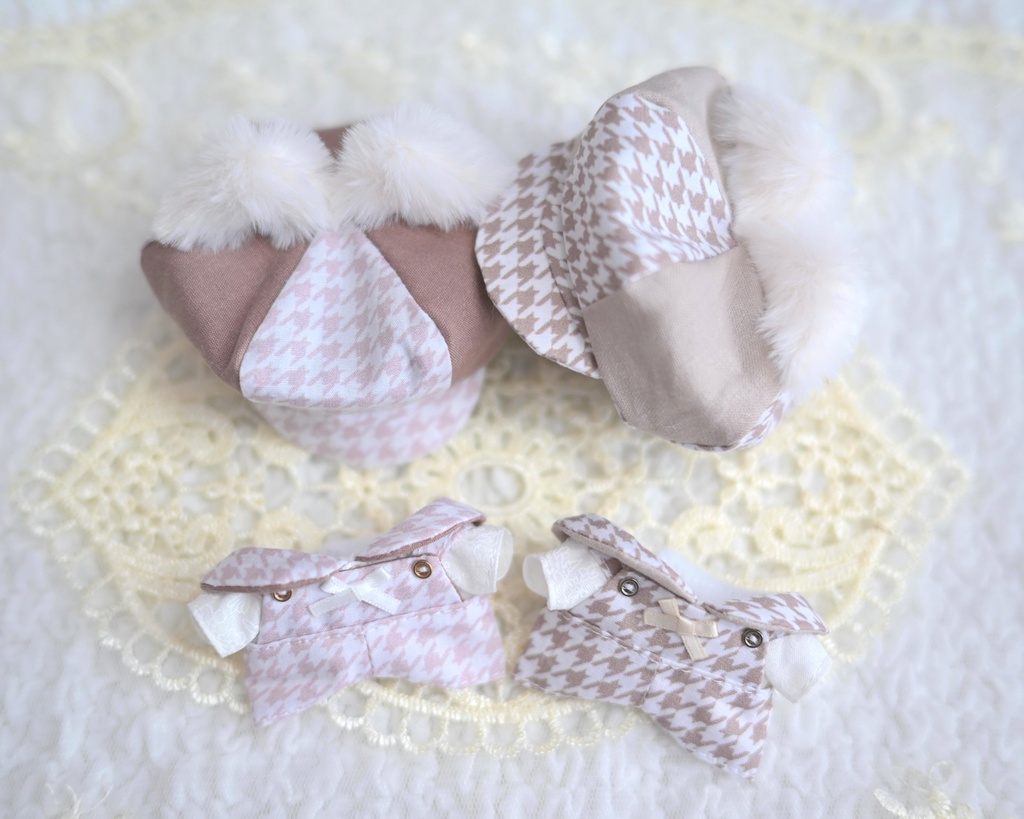 ペアルックねこセット ちびぐるみ 10cm