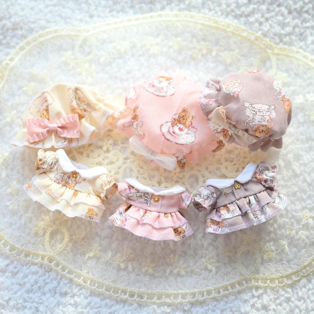 フリル帽子付きワンピース