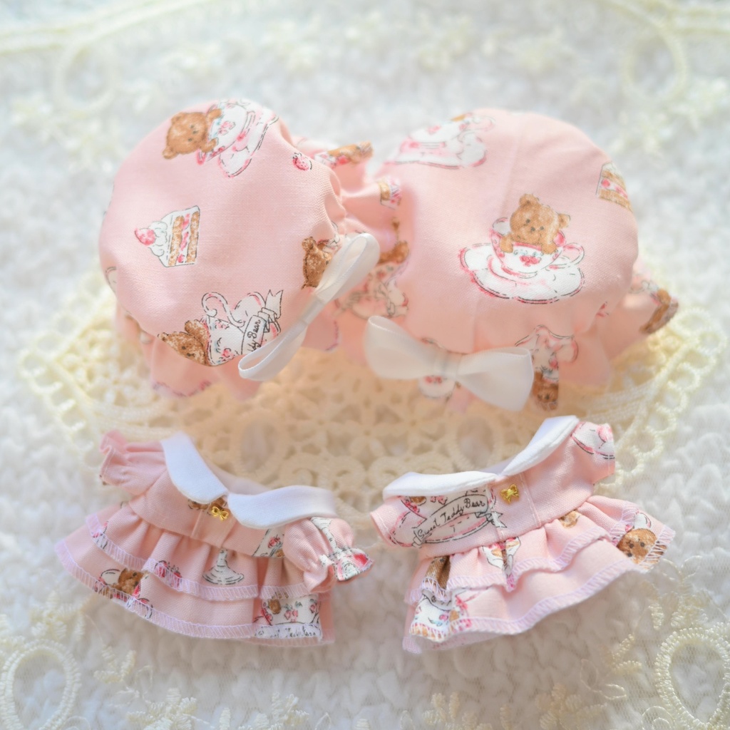 フリル帽子付きワンピース