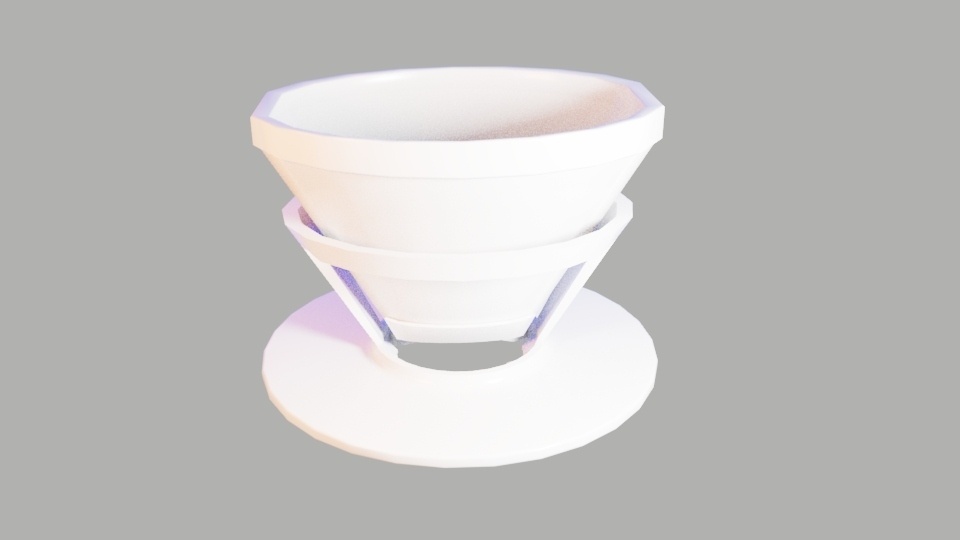 ステンレスコーヒーフィルター 3Dモデル