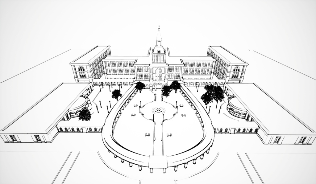 【無配】ウマ娘 トレセン学園外観3DモデルVer2