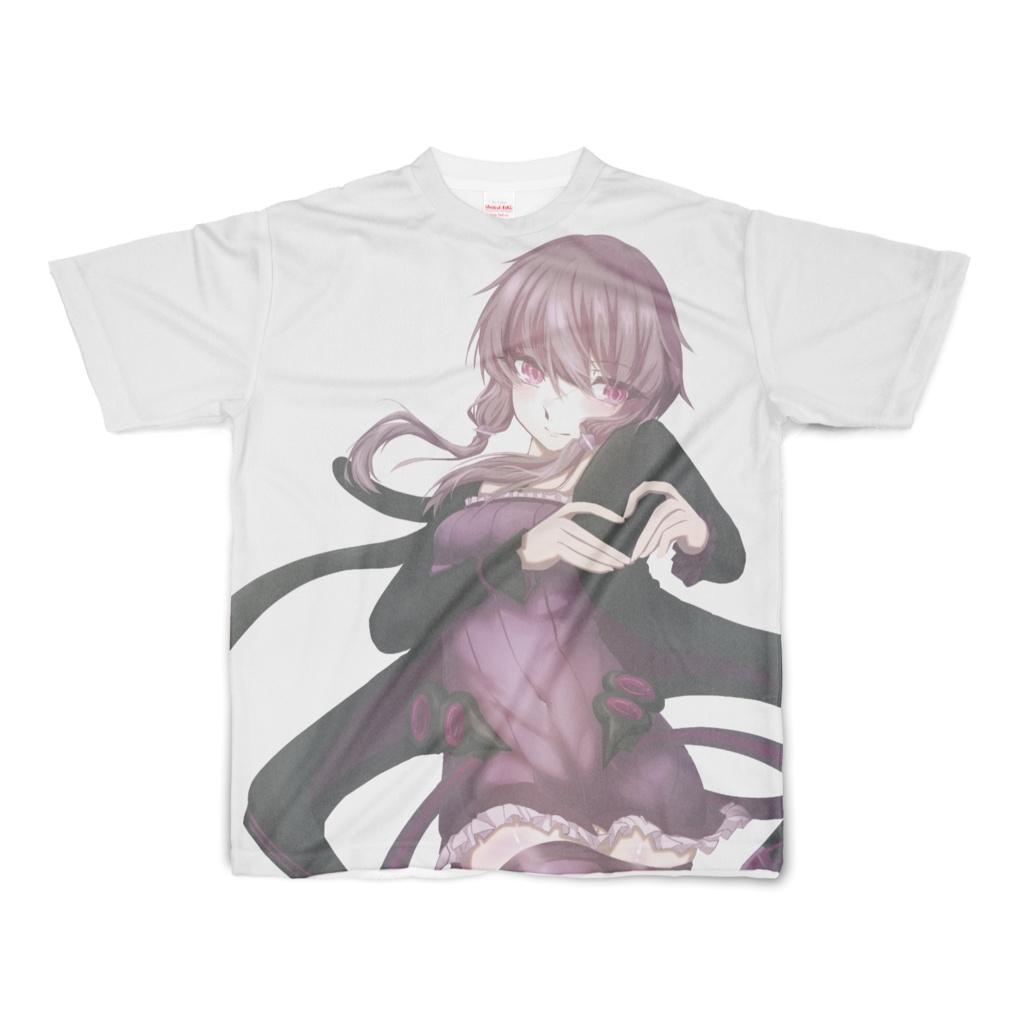 手ハート結月ゆかり　フルグラフィックTシャツ　