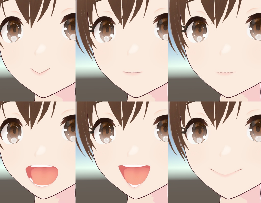 【VRoid】くちシェイプキー詰め合わせ