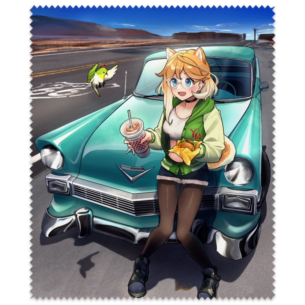 キービジュアル（ルート66）メガネ拭き