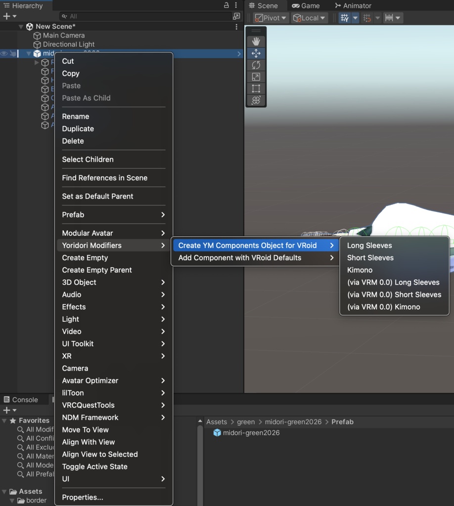 【無料】Yoridori Modifiers - VRoidのなで肩やQuest対応などを非破壊で調整