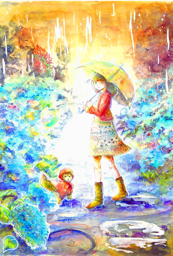 ポストカード【あじさい通り】