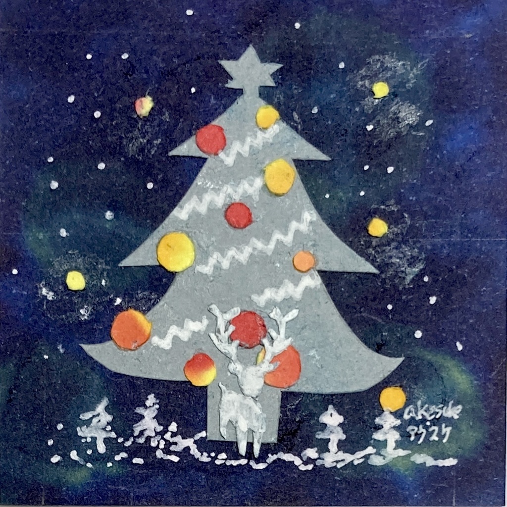 クリスマスイラスト2022-夜- akesuke-factory BOOTH