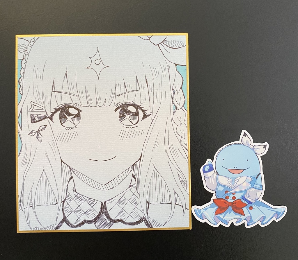 ウマ娘　アーモンドアイ　直筆色紙