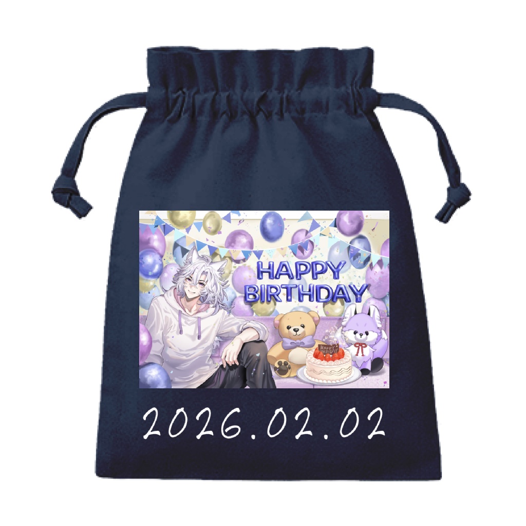 Birthday限定巾着袋(Mサイズ)