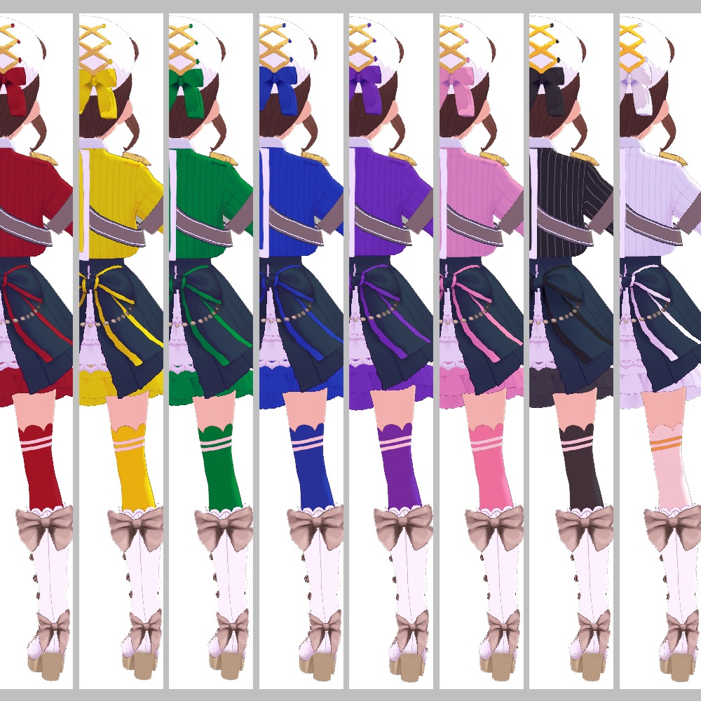 【無料版あり】VRoid用 くまむすめぴょんぴょんコーデ